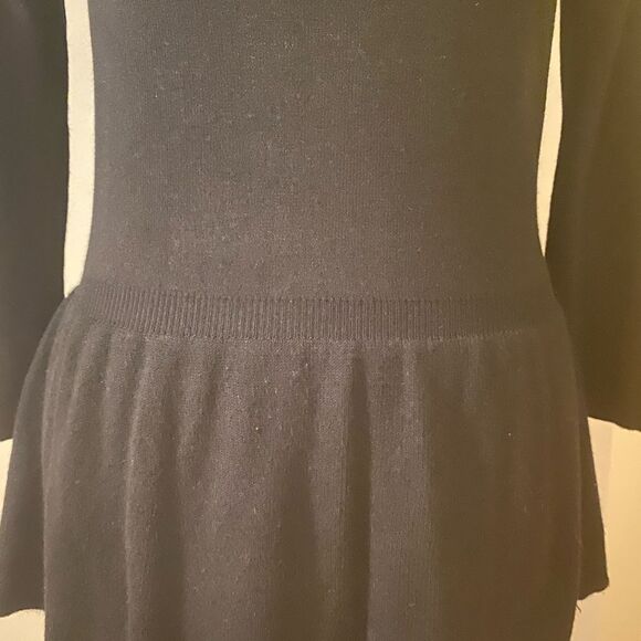 INC International Concepts Black Peplum Sweater Small - Picture 3 of 7